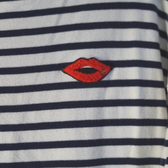 Scotch and soda navy striped mini dress - Picture 4 of 6